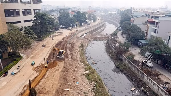 Dự án thoát nước 7.000 tỷ phía Tây Hà Nội nhiều năm vẫn dở dang