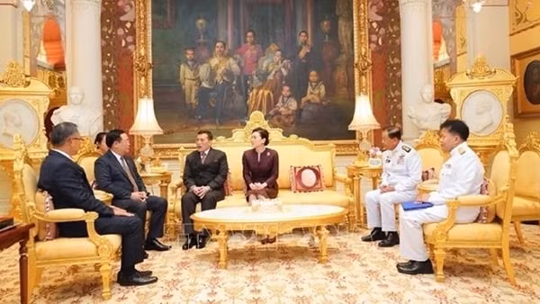Chủ tịch Quốc hội Vương Đình Huệ hội kiến Nhà vua Thái Lan Maha Vajiralongkorn