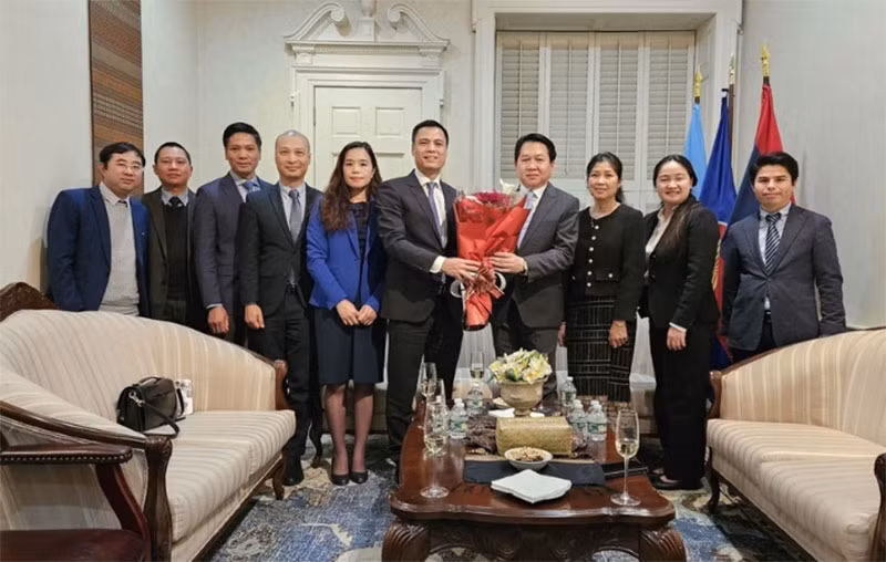 Vun đắp quan hệ hữu nghị giữa Phái đoàn Việt Nam và Lào tại Liên hợp quốc -0