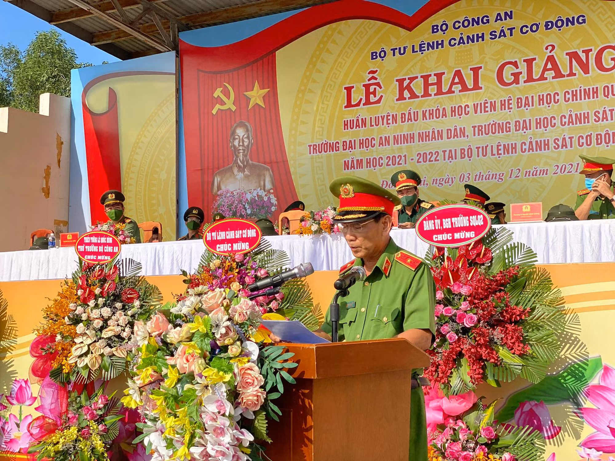 Bộ Tư lệnh Cảnh sát cơ động tổ chức Lễ khai giảng huấn luyện đầu khóa -0
