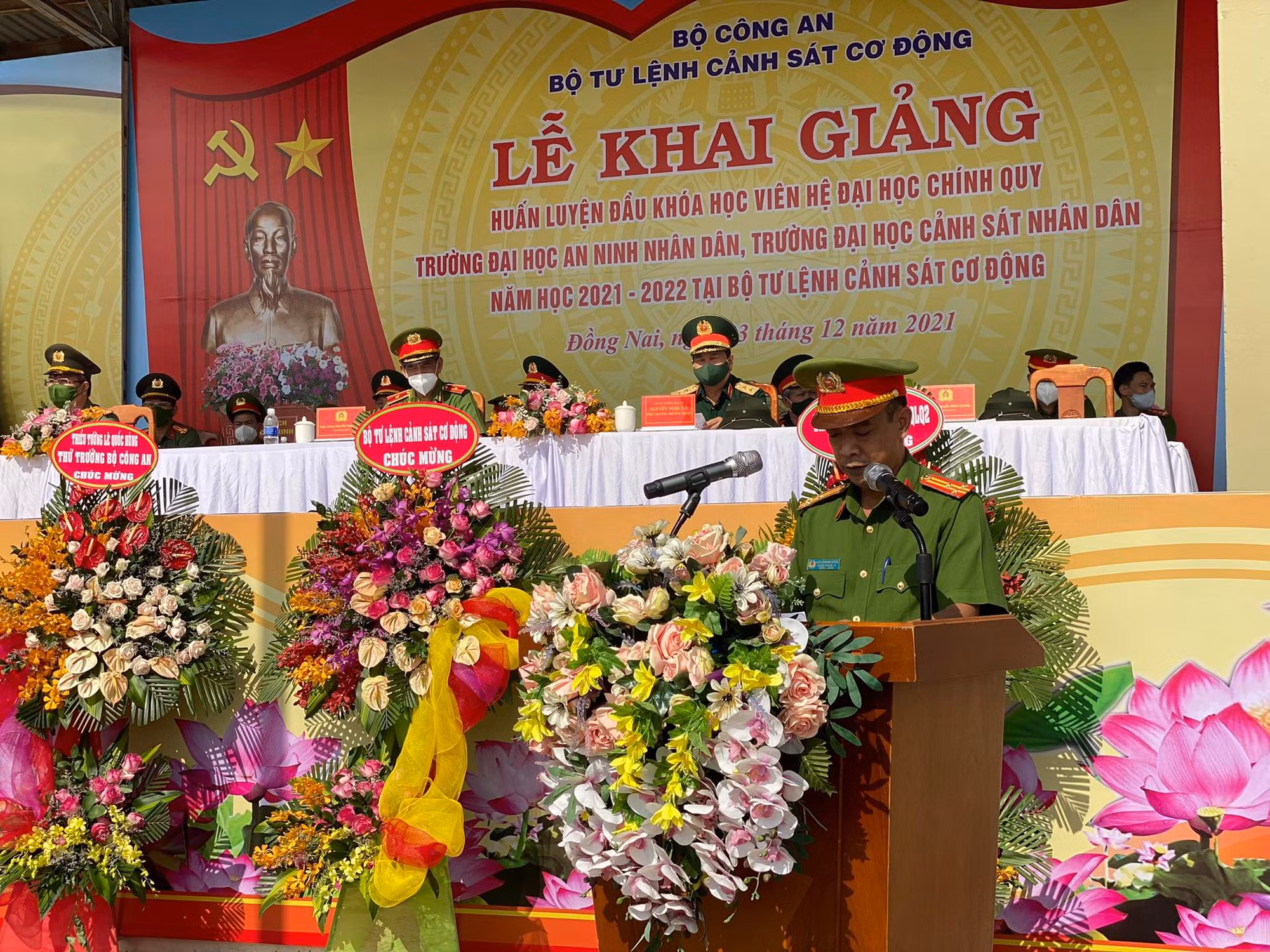 Bộ Tư lệnh Cảnh sát cơ động tổ chức Lễ khai giảng huấn luyện đầu khóa -0