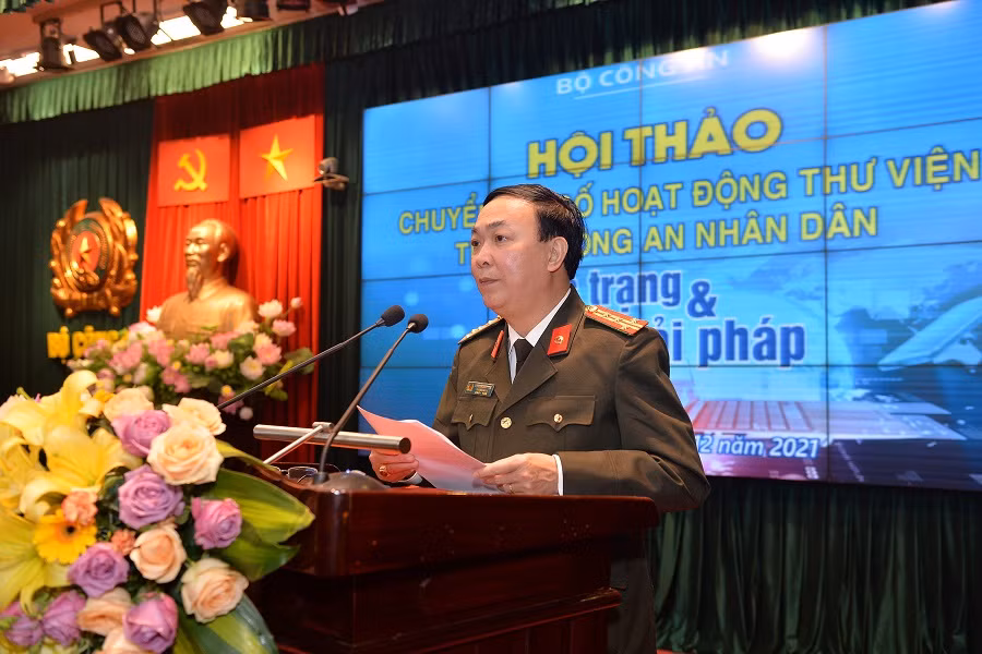 Hội thảo khoa học về chuyển đổi số hoạt động thư viện trong CAND -0