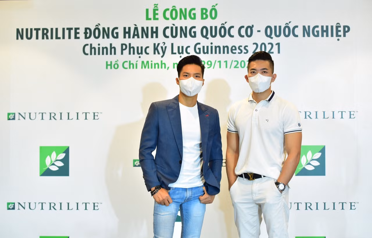 Nutrilite đồng hành cùng Quốc Cơ, Quốc Nghiệp chinh phục kỷ lục thế giới 2021 -1