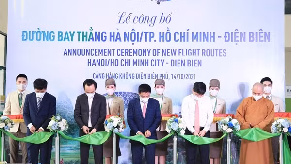 Hàng không Bamboo Airways khai trương đường bay thẳng Hà Nội/TP Hồ Chí Minh - Điện Biên