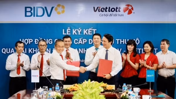 BIDV và Vietlott ký kết hợp đồng dịch vụ thu hộ qua tài khoản định danh