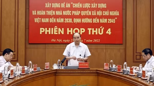 Chủ tịch nước chủ trì phiên họp thứ 4 Ban Chỉ đạo xây dựng Nhà nước pháp quyền