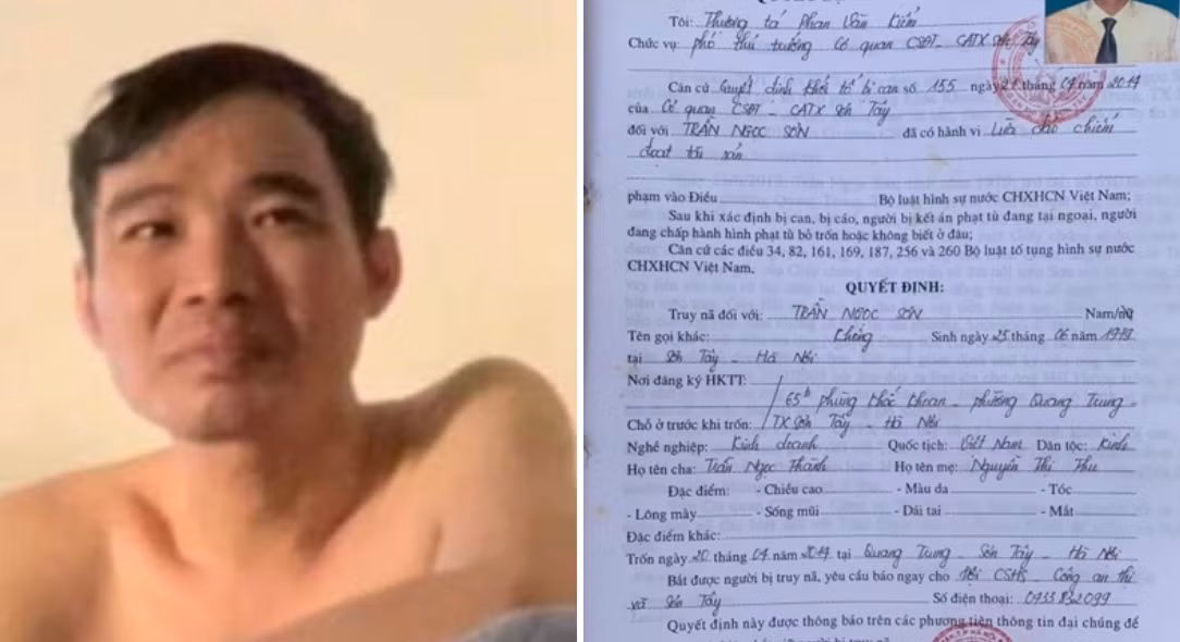 Công an thị xã Sơn Tây liên tiếp bắt giữ 2 đối tượng trốn truy nã -0