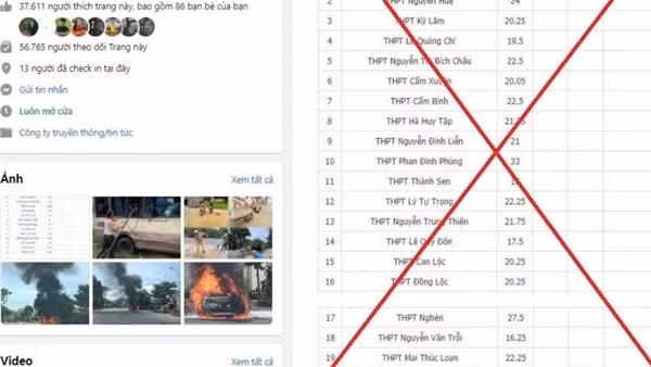 Xử phạt 1 trường hợp thông tin sai sự thật về kỳ thi tuyển sinh lớp 10