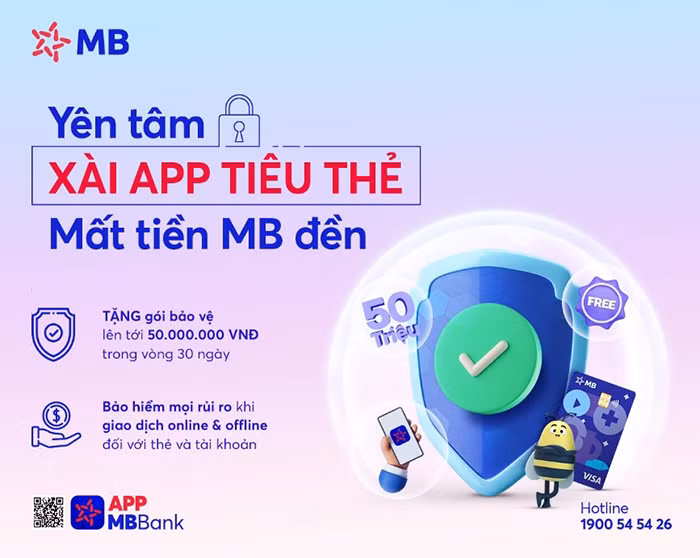 MB kích hoạt gói bảo vệ 50 triệu đồng trong 30 ngày -0