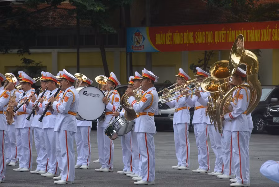 Đoàn Nghi lễ Quân đội tổng duyệt chương trình biểu diễn tại Nhạc hội Cảnh sát các nước ASEAN+ -5