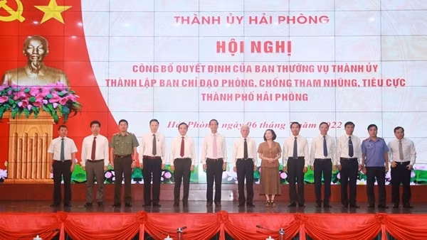 Ra mắt Ban Chỉ đạo phòng, chống tham nhũng, tiêu cực TP Hải Phòng