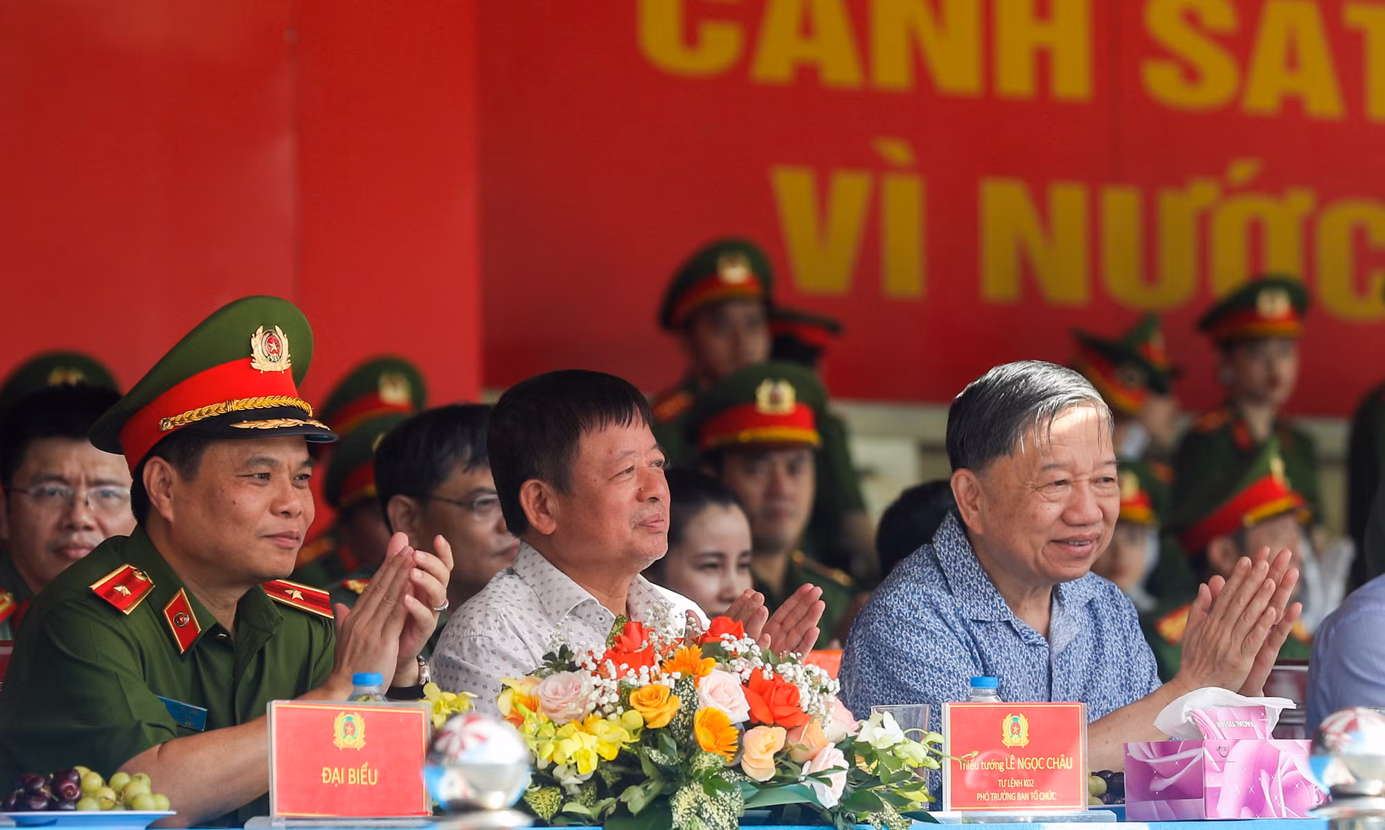 Đại tướng Tô Lâm dự tổng duyệt chương trình của Đoàn Nhạc Cảnh sát Việt Nam tại Nhạc hội Cảnh sát các nước ASEAN+ -0