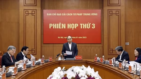 Chủ tịch nước chủ trì Phiên họp thứ 3 Ban Chỉ đạo&nbsp; cải cách tư pháp Trung ương