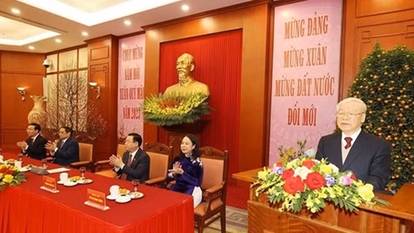 Tổng Bí thư gặp mặt, chúc Tết lãnh đạo, nguyên lãnh đạo Đảng, Nhà nước