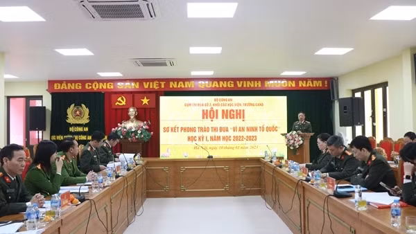 Cụm thi đua số 2 khối các học viện, trường CAND sơ kết phong trào thi đua “Vì an ninh Tổ quốc”
