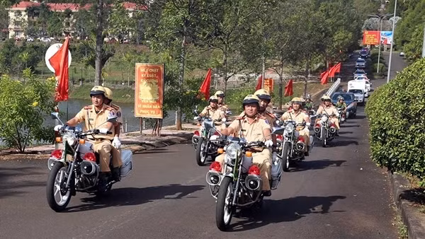 Công an Đắk Nông ra quân bảo vệ an toàn Tết Nguyên đán Qúy Mão 2023