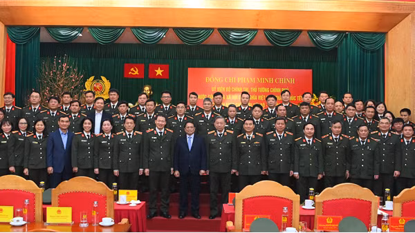Thủ tướng Chính phủ Phạm Minh Chính thăm, chúc Tết Cục An ninh chính trị nội bộ, Bộ Công an