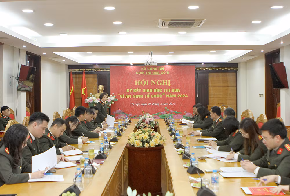 Cụm thi đua số 8 thực hiện hiệu quả phong trào thi đua “Vì an ninh Tổ quốc” -0