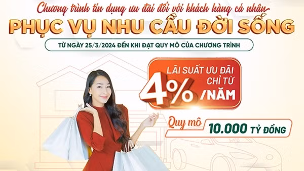 Agribank ưu đãi khách hàng vay vốn với lãi suất cho vay ngắn hạn chỉ từ 4,0%/năm