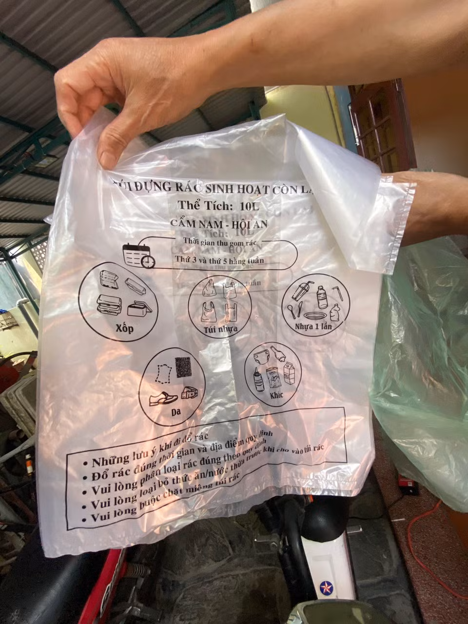 Học Hội An thu phí rác thải theo thể tích, khối lượng túi đựng giúp bảo vệ môi trường -0