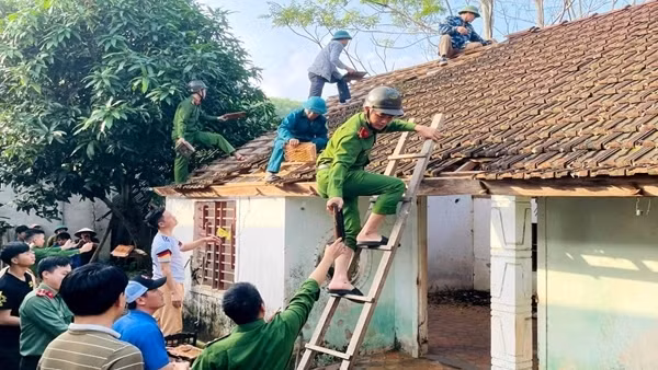 Hình ảnh đẹp về người chiến sĩ Công an trên quê hương cố Tổng Bí thư Trần Phú