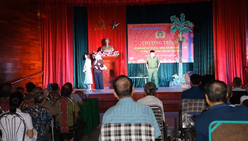 Tri ân các thương binh, bệnh binh, người có công tại Trung tâm điều dưỡng thương binh Thuận Thành -0