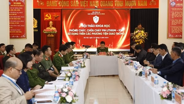 Hội thảo khoa học về “Phòng cháy, chữa cháy pin lithium – ion sử dụng trên các phương tiện giao thông”