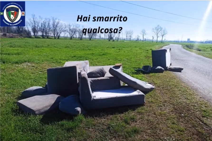 Cảnh sát Italia trả rác tận cửa cho người lén đổ trái phép -0