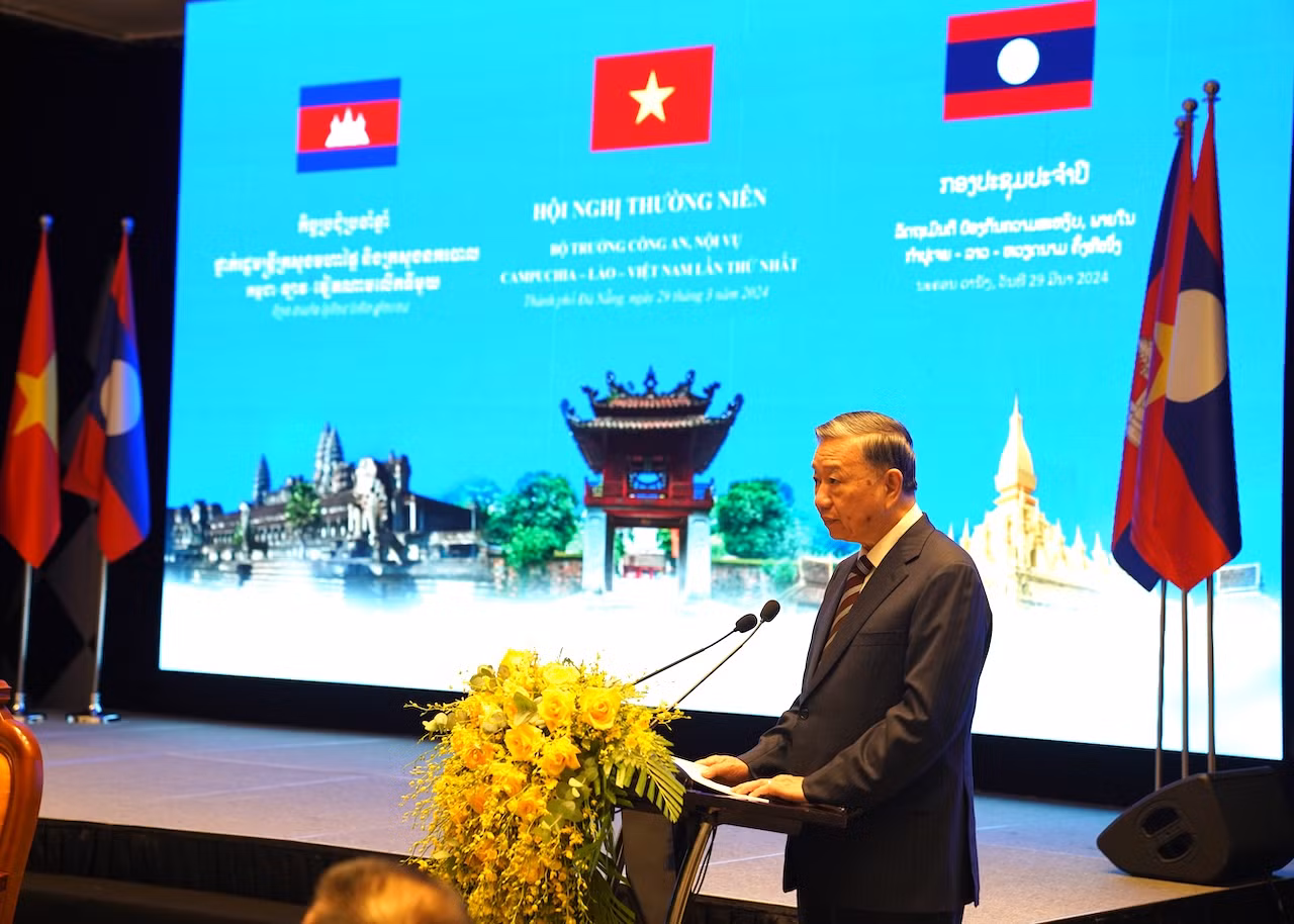 Khai mạc Hội nghị thường niên Bộ Công an, Bộ Nội vụ Campuchia - Lào - Việt Nam lần thứ nhất -0