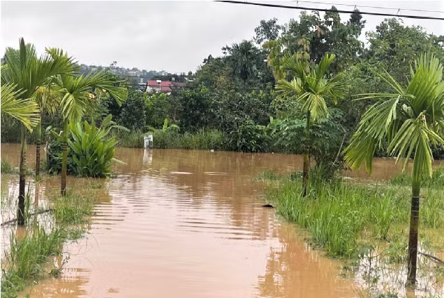 Mưa lớn, Tây Nguyên nhiều nơi bị ngập lụt -0
