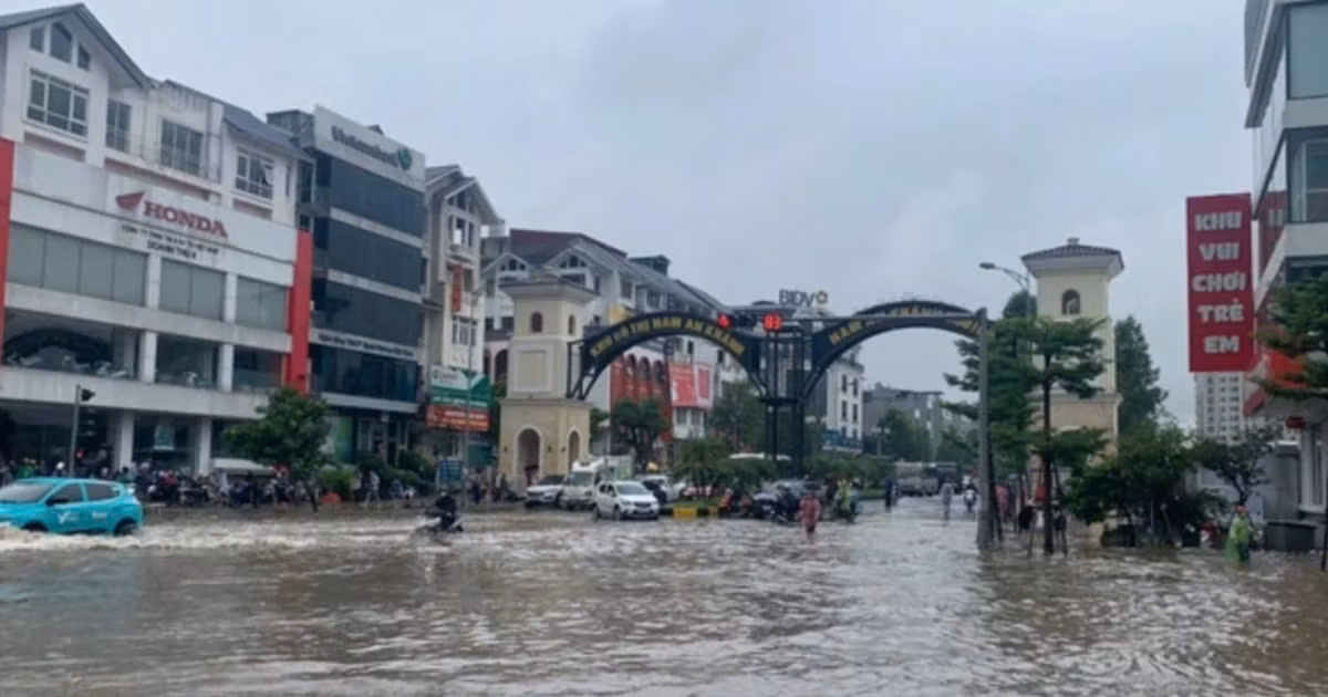 Hà Nội triển khai dự án 'giải cứu ngập' cho khu đô thị Nam An Khánh -0