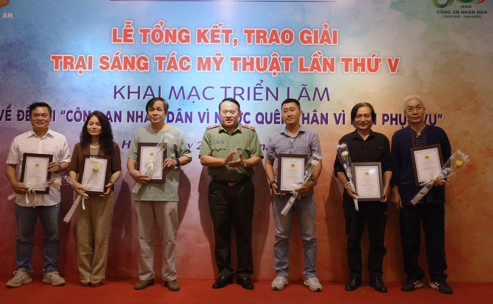 Triển lãm và trao giải Trại sáng tác mỹ thuật lần thứ 5 về đề tài CAND -0