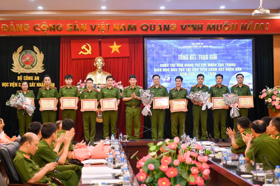 Tổng kết, trao giải Cuộc thi ứng dụng trí tuệ nhân tạo trong giáo dục, đào tạo tại Học viện CSND -0