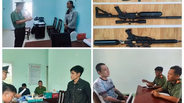 Khởi tố 3 thanh niên đi bắn cò bằng súng quân dụng