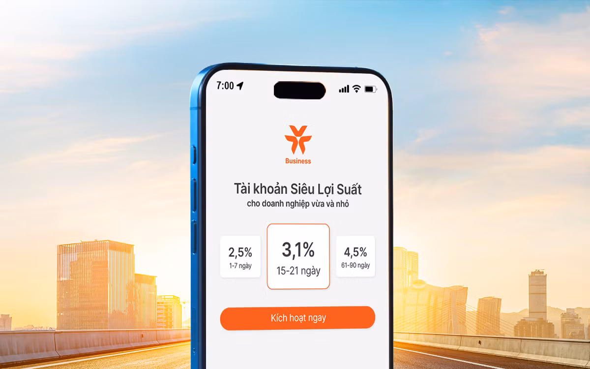 VIB ra mắt tài khoản Siêu Lợi Suất dành cho doanh nghiệp với lợi suất mỗi ngày đến 4,5%/năm -0