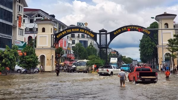 Hà Nội xây dựng cụm công trình chống ngập cho khu đô thị triệu đô