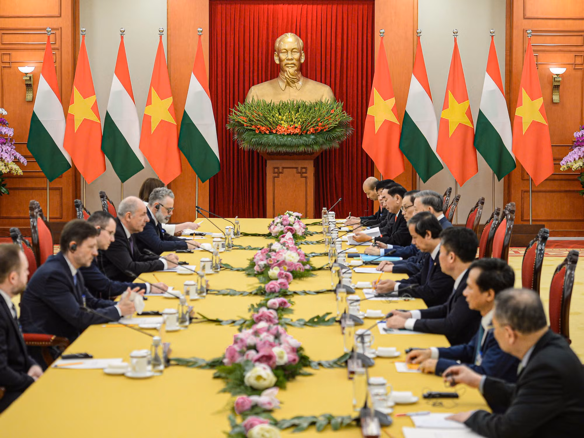 Tổng Bí thư Tô Lâm hội kiến Tổng thống Hungary Sulyok Tamás -0