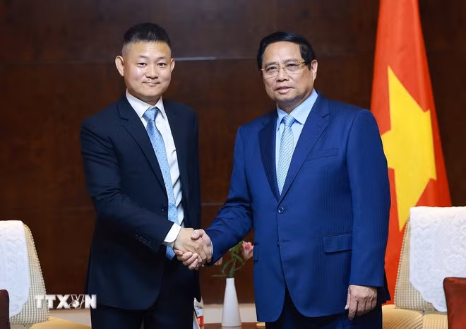 Thủ tướng Phạm Minh Chính làm việc với các Tập đoàn hàng đầu của Trung Quốc -0