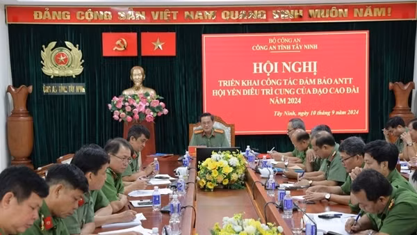 Triển khai phương án đảm bảo an ninh, trật tự Đại lễ hội yến Diêu Trì Cung
