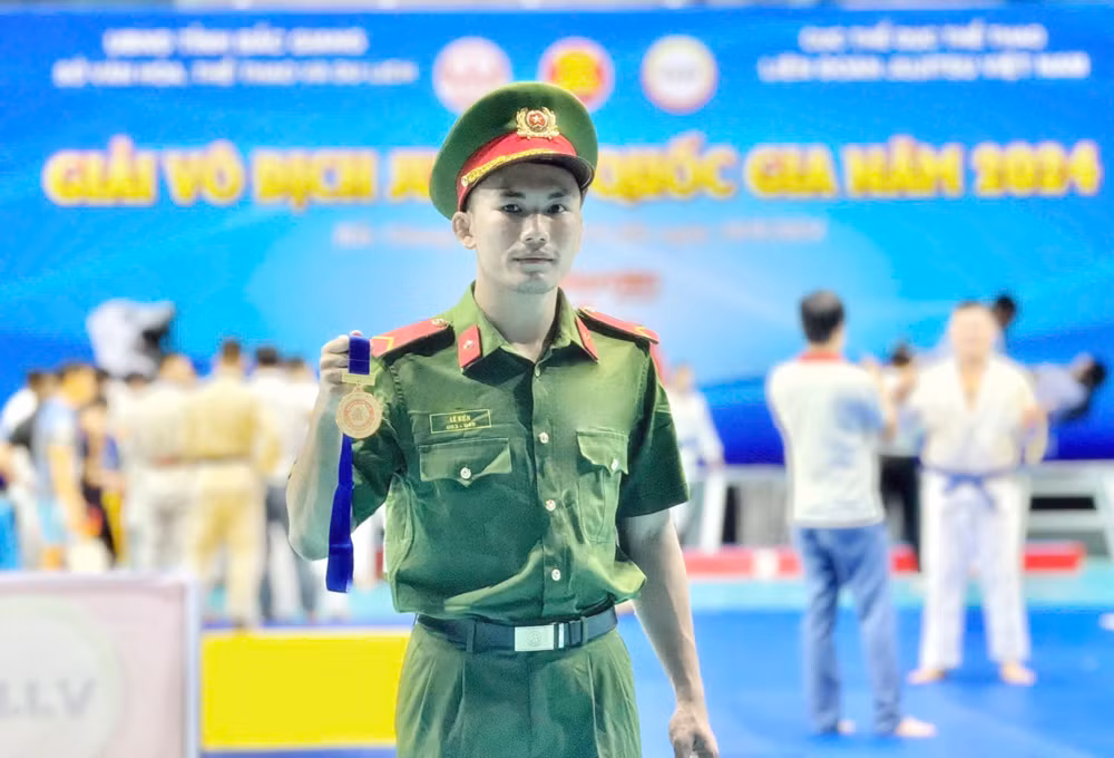 Đoàn Jujitsu CAND giành thành tích cao tại giải Vô địch Jujitsu quốc gia năm 2024 -0