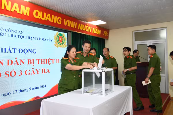Công an các đơn vị, địa phương chung tay cùng các tỉnh miền Bắc khắc phục hậu quả thiên tai -0