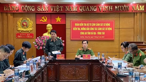 Hướng dẫn nghiệp vụ CSCĐ tại Công an tỉnh Bà Rịa-Vũng Tàu