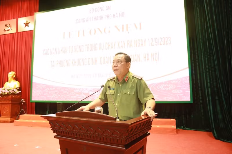 Công an TP Hà Nội quyên góp ủng hộ gia đình các nạn nhân trong vụ cháy 500 triệu đồng -0