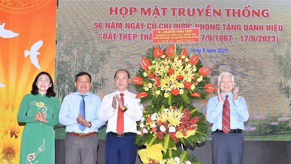 Họp mặt 56 năm Củ Chi được phong tặng danh hiệu “Đất thép Thành đồng”