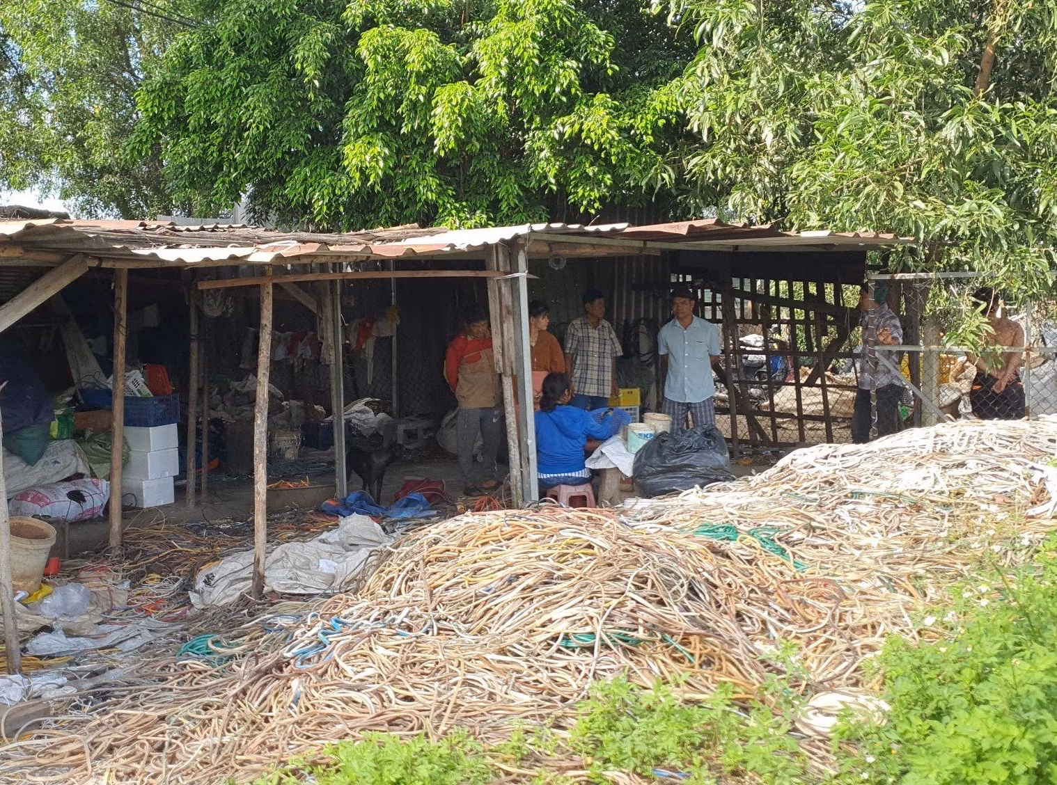 Cha mẹ đi làm &nbsp;giấy tờ, 2 bé ở nhà xuống ao chơi gặp nạn -0