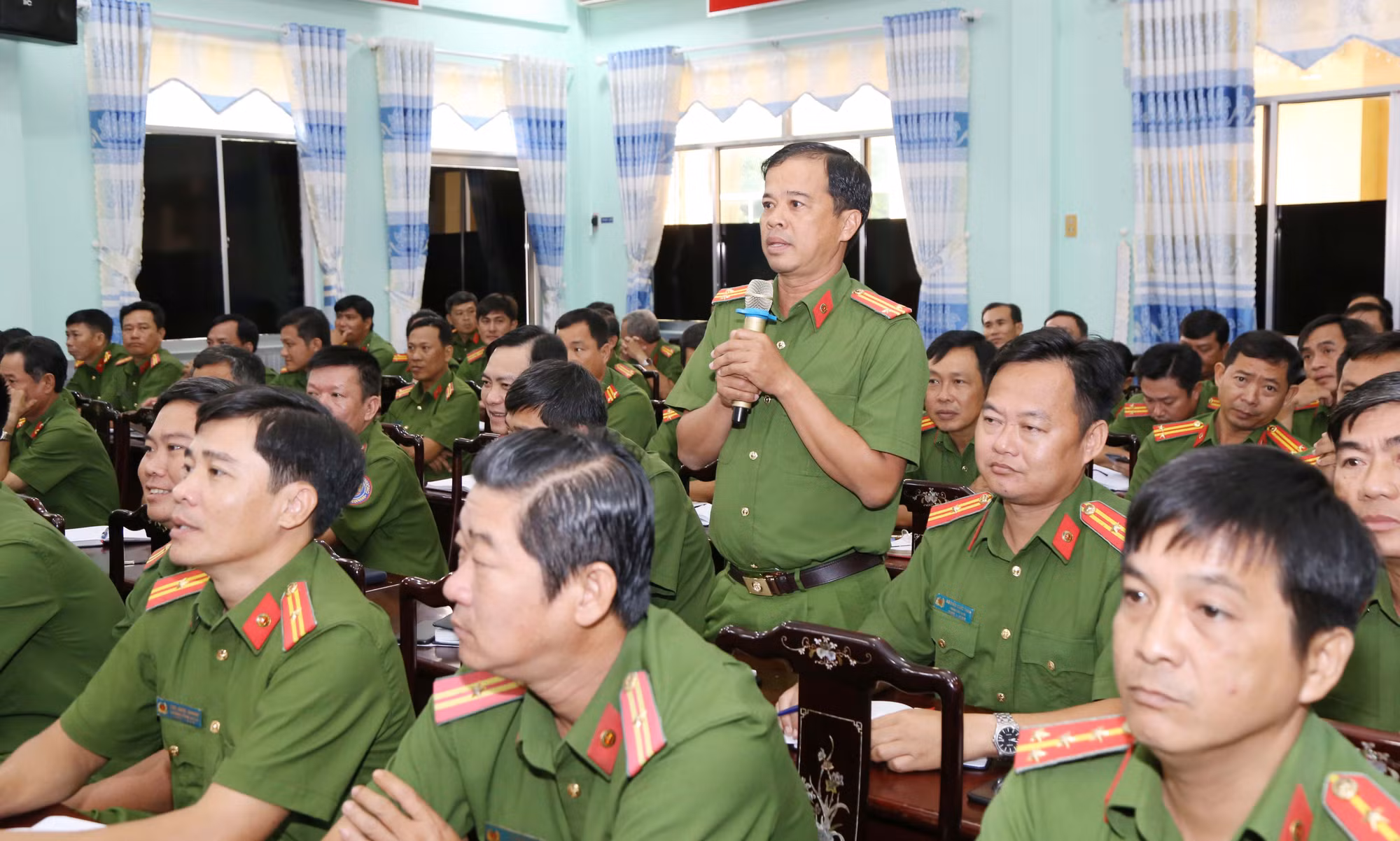 Lãnh đạo Công an tỉnh Sóc Trăng đối thoại với Công an xã, phường, thị trấn -0