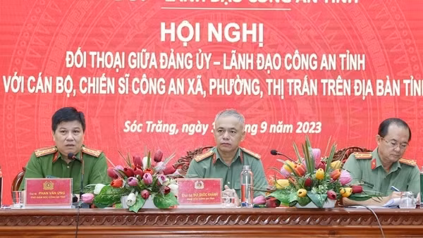 Công an tỉnh Sóc Trăng đối thoại với Công an xã, phường, thị trấn