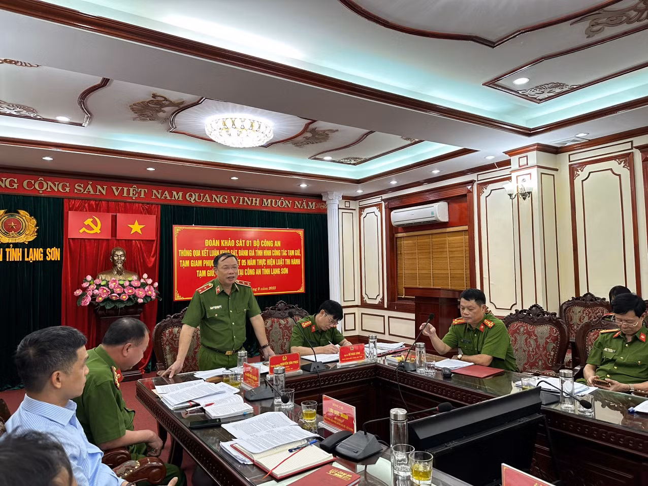 Khảo sát công tác tạm giữ, tạm giam tại Công an tỉnh Lạng Sơn -0