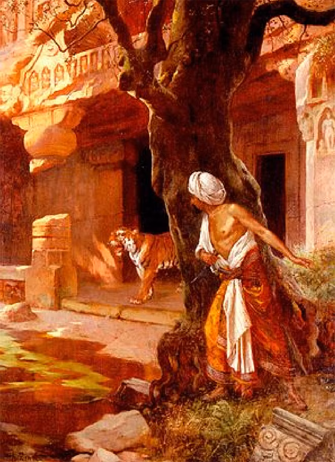 Hổ trông giữ đền thờ Ấn Độ!