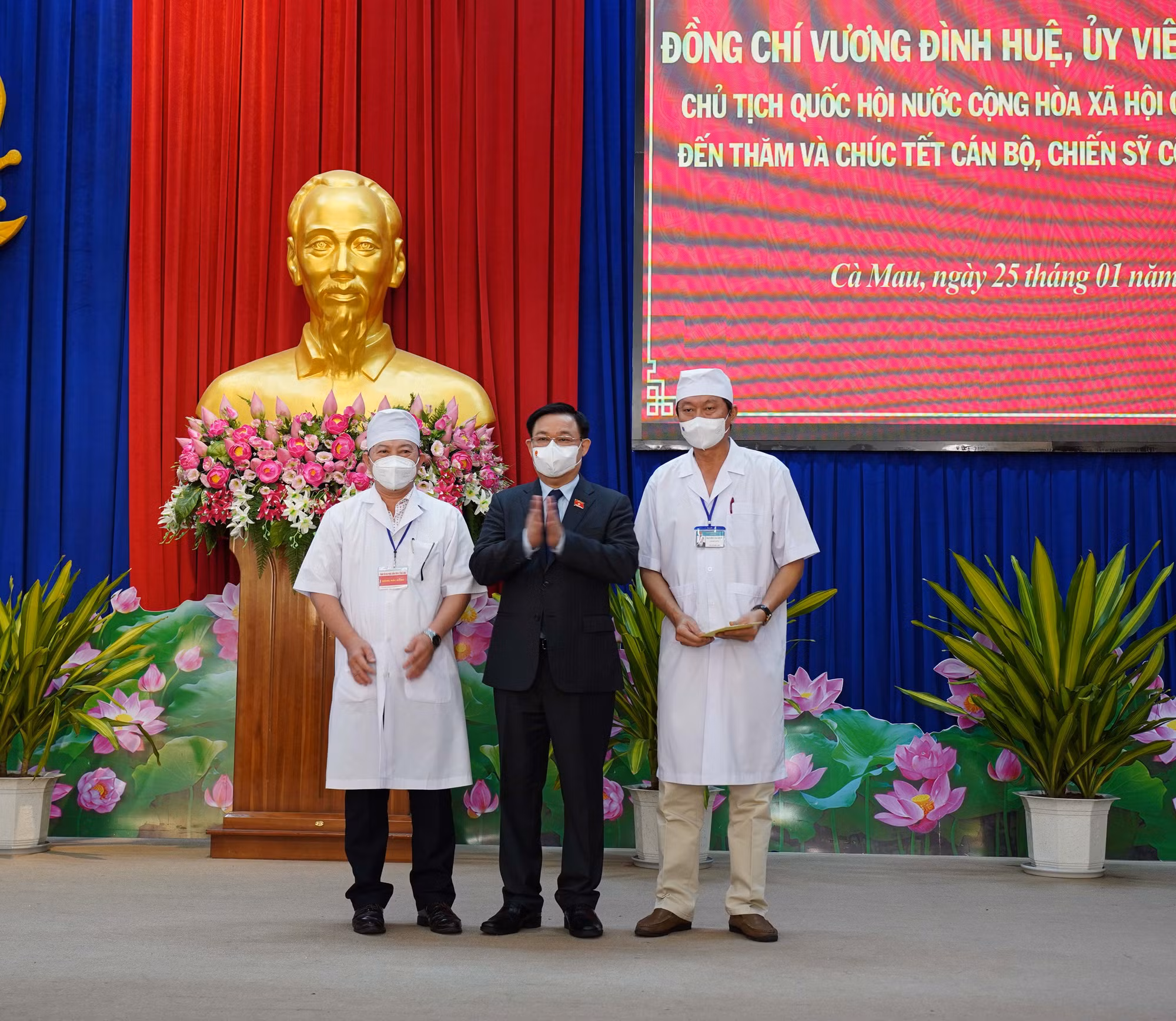 Chủ tịch Quốc hội Vương Đình Huệ thăm, làm việc với Công an tỉnh Cà Mau -0